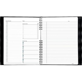 Blueline A30C81 NotePro Undated Daily Planner 11 x 8-1/2 Black