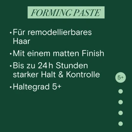 TAft Forming Styling Paste with Hold Level 5+ (75 ml), Hair Paste for Textured Styles in Undone Look, Controls Hair Styling up to 24 Hours