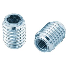 M8 x 14mm x 18mm Threaded Wood Insert Nut With Hexagonal Socket Steel (Pack of 10) G13C