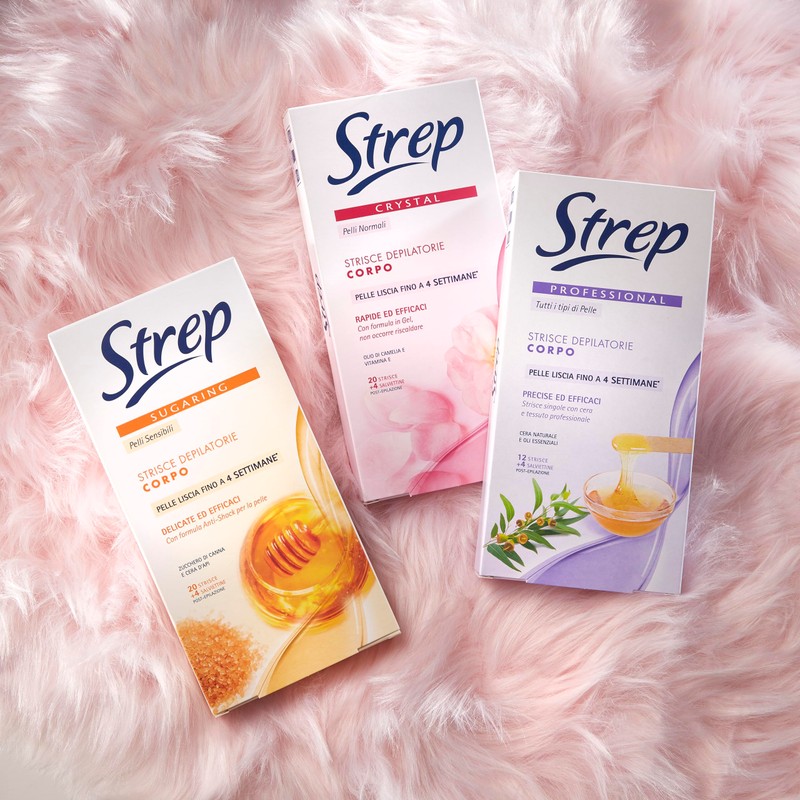 Strep - Crystal, Hair Removal Strips Body - 20 Pieces