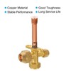 PATIKIL Air Conditioner Stop Valve, Fit for 3/8" OD Copper