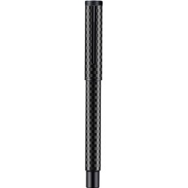 Hong Dian - Pluma estilográfica Forest Pro Silver de acero inoxidable, punta extrafina, diseño clásico, pluma de escritura suave con convertidor y... 