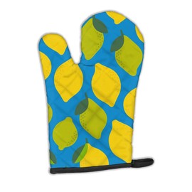 Caroline's Treasures BB5150OVMT Lemons and Limes Oven Mitt Heat Resistant Thick Oven Mitt for Hot Pans and Oven, Kitchen Mitt Protect Hands, Cooking Baking Glove