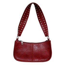 YingStar Women Small Shoulder Bag Leather Handbag Crescent Bag Y2K Crossbody Bag leather Small Cross body Bag Ladies Half Moon Bag Dumpling Hobo Bags with 2 Strap Small Tote Holiday Work Hand Bag