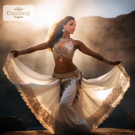 [Shandiny] Finger Cymbals Set of 2 Belly Dance Dancer Stage Musical Instruments Props Performance Copper 2 Pairs