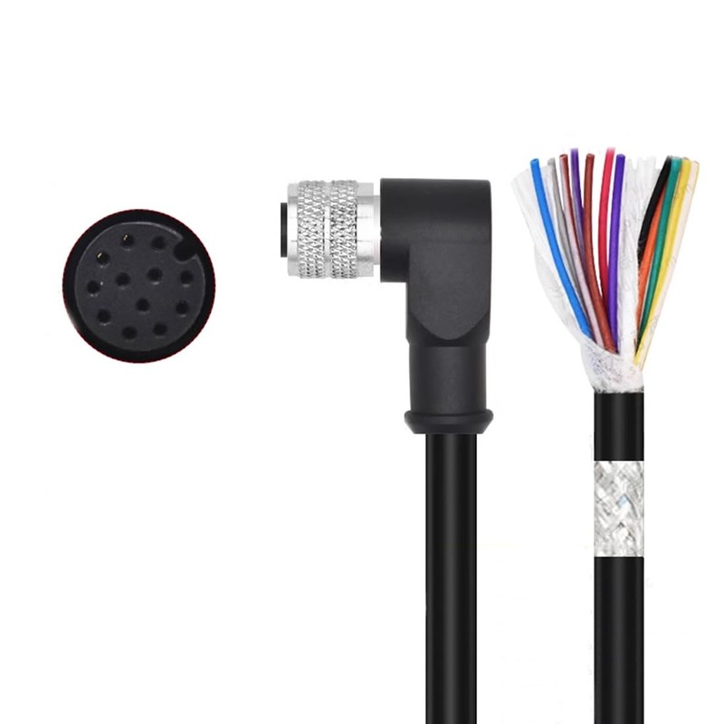 Eonvic Cognex Camera 24V Power I/O Cable CCB-PWRIO Right Angle