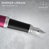 Parker Urban Premium Fountain Pen | Vibrant Magenta with Chrome