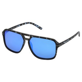 U.S. POLO ASSN. Men's PA3022M Retro Square Mirror Navigator Polarized Aviator Sunglasses with UV400 Protection, Sport Sunglasses for Men