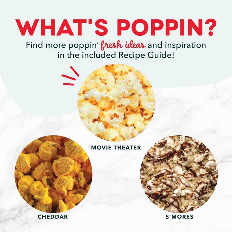 DASH Hot Air Popcorn Popper Maker with Measuring Cup to