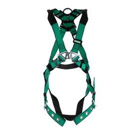 MSA 10197201 V-Form Harness, Super Extra Large, Back D-Ring, Tongue Buckle Leg Straps
