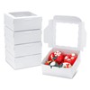 JOHOPACK 50pcs Cookie Boxes 6x6x2.5 Inch Bakery Boxes with window