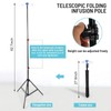 GSCDJCM 2pcs Portable Collapsible IV Pole Stand, Aluminum Alloy, 4