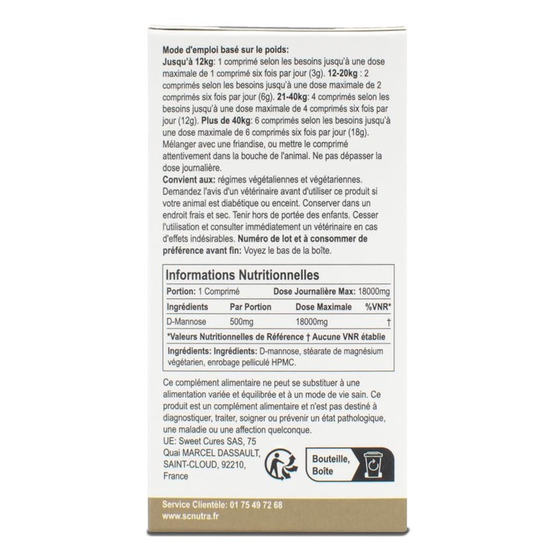 Waterfall D-Mannose Pet Tablets - Feline Cystitis & Canine UTIs