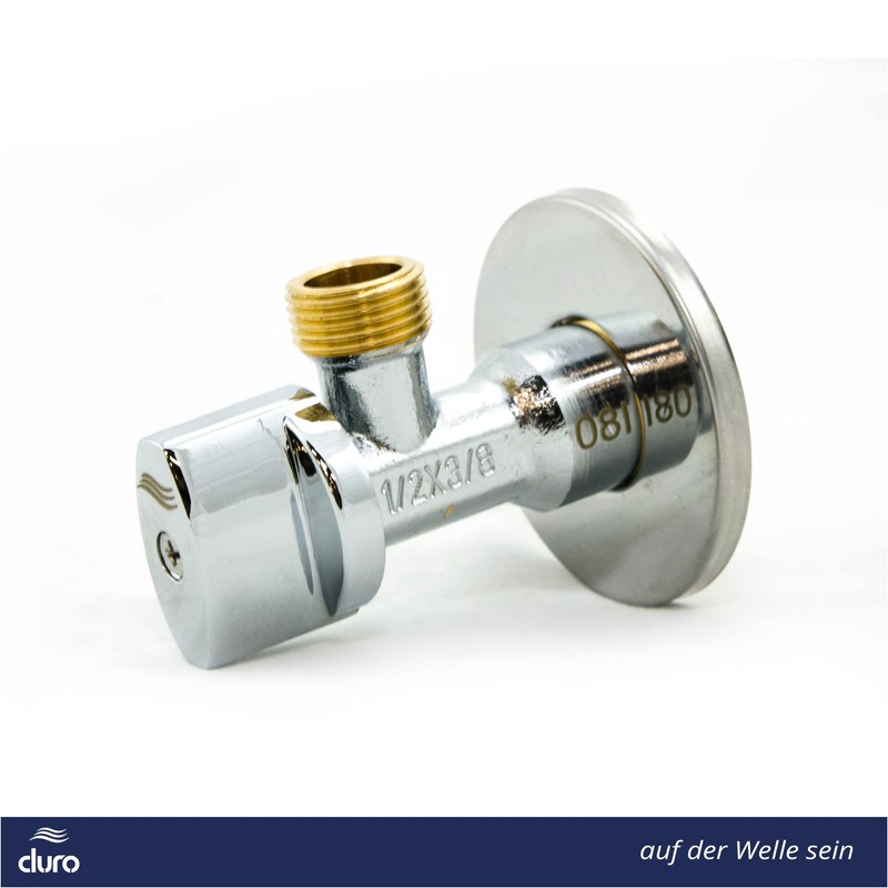 Duro Smart Angle Valve, 1/2 to 3/8 Inch Angle Regulating