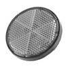 X AUTOHAUX 2 Pcs 56mm White Plastic Universal Round Reflective