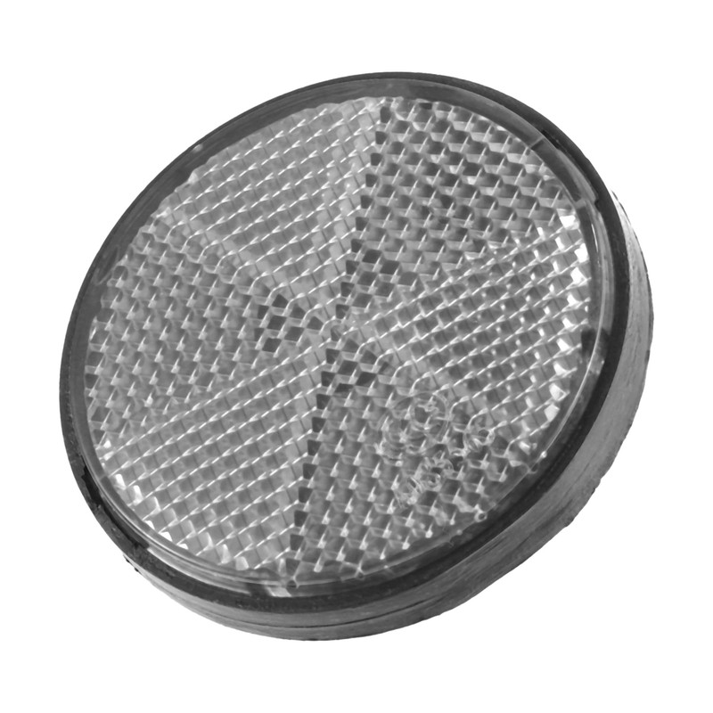 X AUTOHAUX 2 Pcs 56mm White Plastic Universal Round Reflective