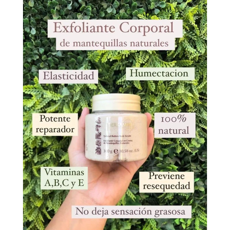 Terramar Colección Gel Ducha, Crema Y Exfoliante Mantequillas Nat