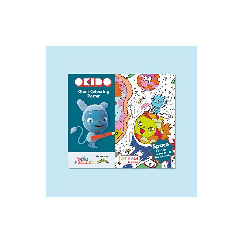 OKIDO: Outer-Space GIANT Colouring Poster | 100x70cm Poster | Colouring