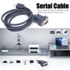 USB to RS232 Serial Cable Black Industrial Grade 9Pin Computer