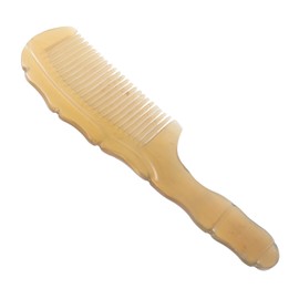 Healvian Natural Ox Horn Hair Comb for Women Ergonomic Static Scalp Massage Detangling Brush Gentle Daily Care Tool for Smooth Stylish Hair at Home