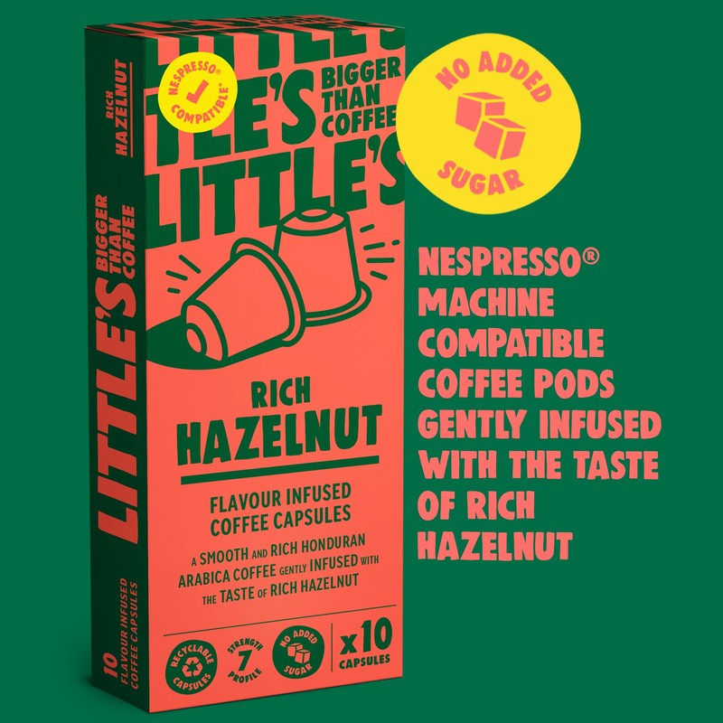 Little's Coffee Rich Hazelnut Coffee Pods – Pack of 60