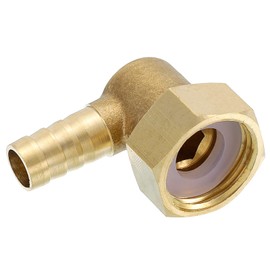 M METERXITY Brass Elbow Barb Hose Fitting for Oil Liquid Gas Transportation Outdoor Industrial 10mm Barb G1/2 Female