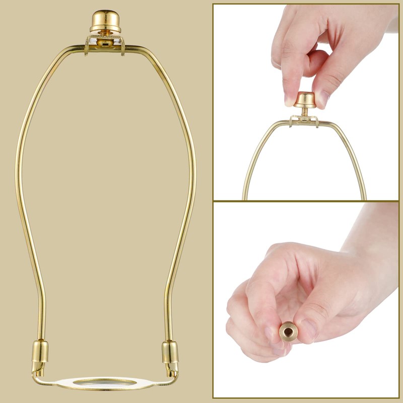 Honoson 8 Pcs 1/2 Inch Lamp Finial Tapped 1/4-27 Lamp