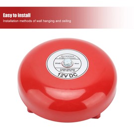 6 Inches Electric Bell Stainless Steel Internal Strike Type Fire Alarm Bell, Security Bell 120 VAC (12V)