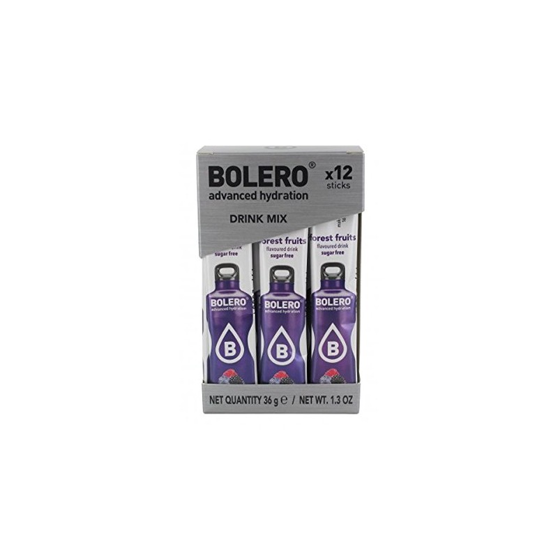 Bolero Drink Sticks Beverage Powder, 12 x 3g Sachets (Forest