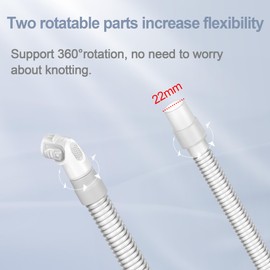 2 Packs Replacement Hose Compatible with Airfit N20, 2 Packs Replacement Short Tube for N20, Avoid Leakage and Reduce Noise, Great Value Supplies by BlessEase.
