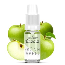 Belissia Food Aroma, Green Apple, High Dose, 10 ml, for Use in Food and Drinks in Nebulisers, Fog Machines, Diffusers and Much More
