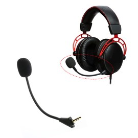 EMSea Replacement Microphone Compatible with HyperX Cloud Alpha Gaming Headset with Replacement Foam Cover 3.5mm Jack Headset Microphone Accessories