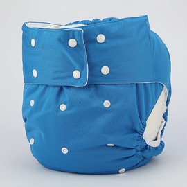 ReUseLife 2 Pieces Adjustable Washable Reusable Cloth Incontinence Underwears for Women and Men,Adult Cloth Diaper,Snap Closure,Waist 27-39 Inches