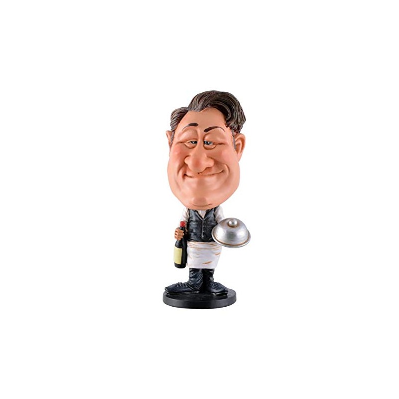 Vogler Funny Life-Wackler Waiter with Tray, Bobble-Head