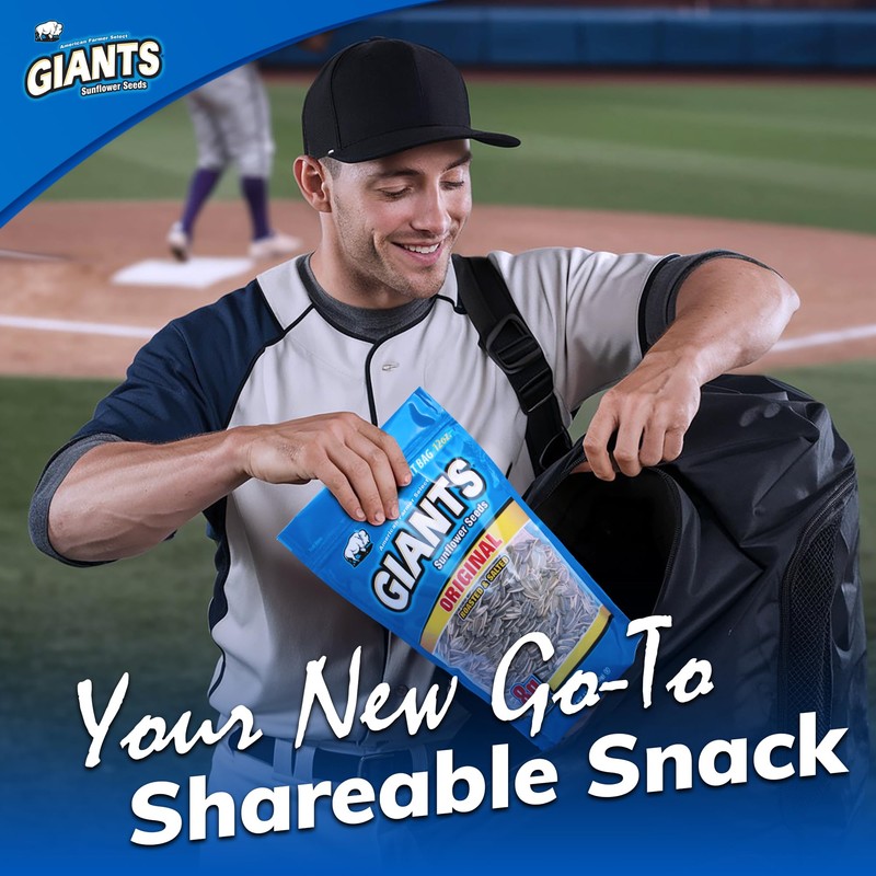 GIANTS Original Sunflower Seeds - Sunflower Seeds to Eat, Sunflower