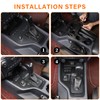 DIYUCAR ABS Plastic Car Interior Center Console Gear Shift Panel