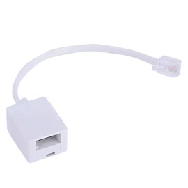 JAZOKA 1 Pcs RJ11 to BT Socket Adapter Standard RJ11 Plug to BT Telephone Socket Landline Port Converter Phone to Ethernet Connector for 6P4C Telephone, FAX Machine, Phones, Modems, Routers & Printers