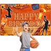 Boao Boao Basketball Happy Birthday Backdrop Banner Boy Basketball Theme