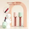KIADZIE リップグロス 鏡面仕上げ ツヤ感 保湿効果 乾燥防止 小方瓶デザイン 女性向け 潤いリップグレーズ（01-白桃）