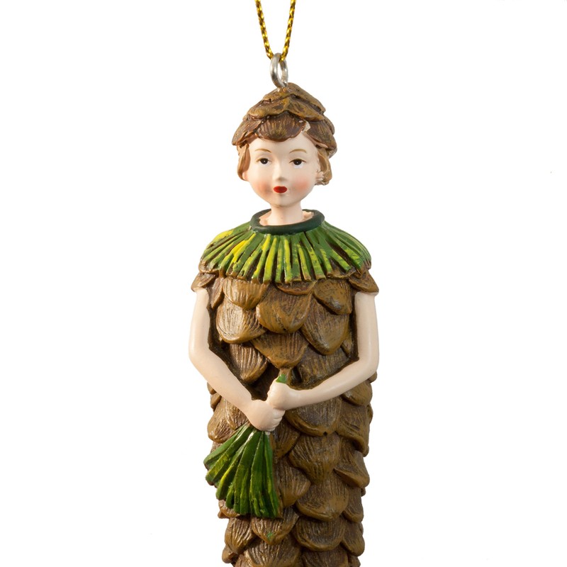 Pine Cone Elf Feefigur – Hanging Flower Figure Sculpture Figurine