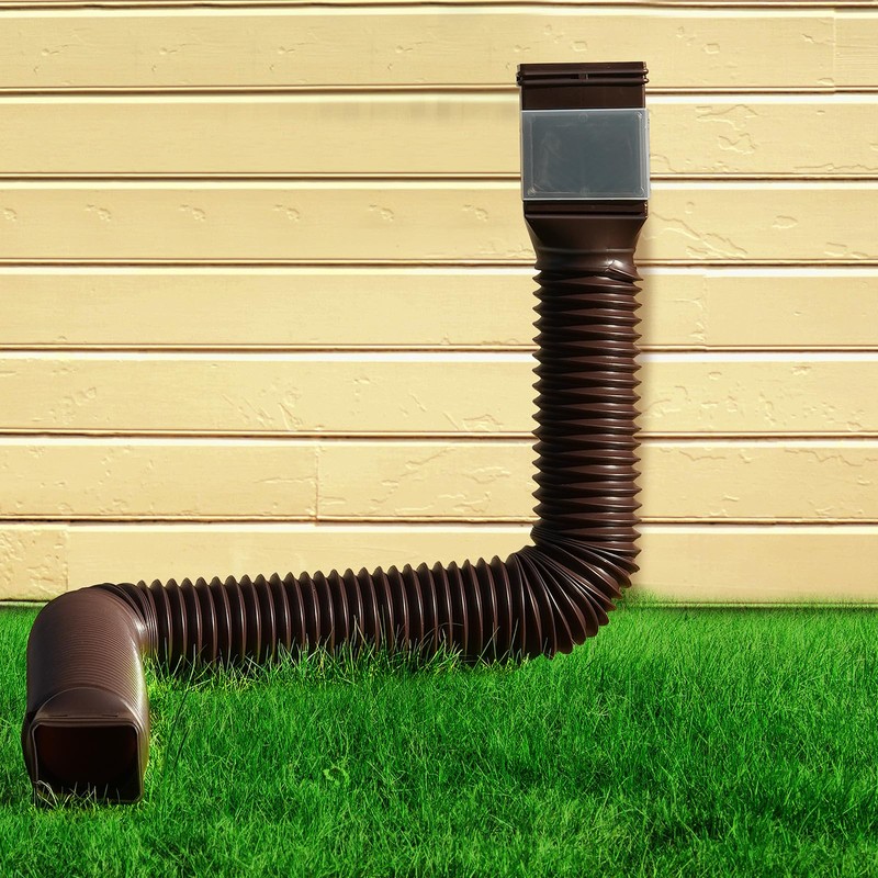 VEVOR HC3003G2 Rain 2-Pack Flexible Downspout, Spout Drain Extendable from