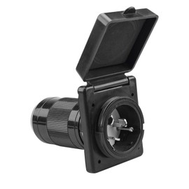 MAKERZ 0 96 50A Waterproof RV Power Inlet - Rated 125/250V / 50 Amp / 12500W, NEMA SS2-50P Connector