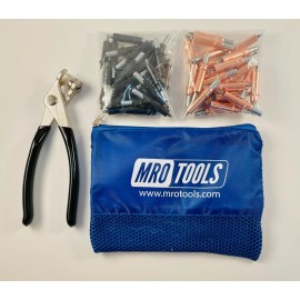 Zephyr 25 1/8 & 25 5/32 Zephyr Kwik-Lok Cleco Fasteners + Cleco Pliers w Bag (KZ4S50-2)