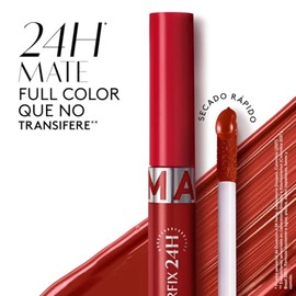 ésika - Colorfix Liquid Tattoo Mate 24h Vino Actitud 6 ml, 24 Horas de Color, Labial Cero Transferencia, con Aceite de Argán, Labial de Larga Duración