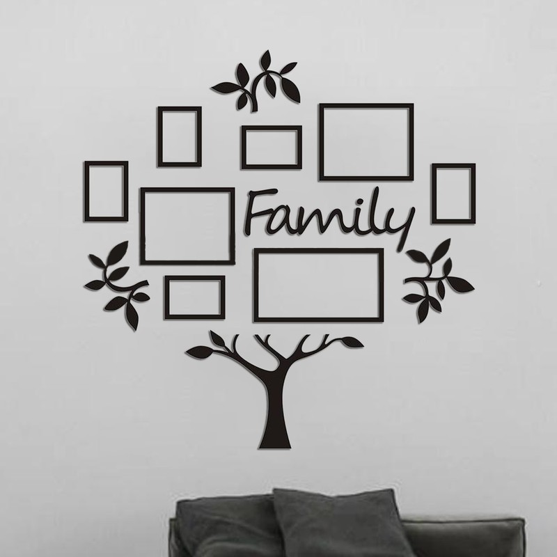 Wall Sticker Environmental Friendly Waterproof Corrosion Resistance Acrylic Photo Frame