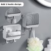 PENGQIMM 2 Pcs Soap Dish,Soap Box Holder,Soap Holder,Bar Soap Holder