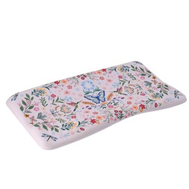 MOSISO Keyboard Stand with Wrist Rest, Hummingbird Plants&Flowers Ergonomic Keyboard Riser with Wrist Rest Pad, Non-Slip Base Easy Typing Cushion with Wheat Ear Memory Foam for Home Office, Pink