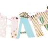 – Durable Happy Birthday Garland Pink & Mint Girl Birthday