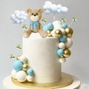 33 decoraciones para tartas de oso con estrellas, nubes, decoraciones