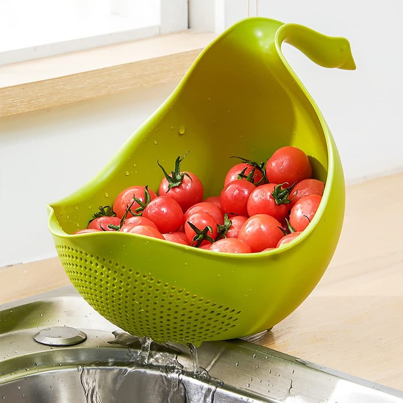 2 Pack Kitchen Colander Strainer Set, Multi-Functional Kitchen Strainers with